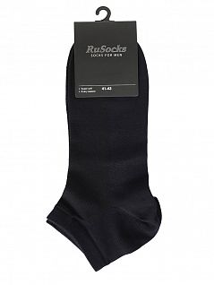 Комплект из 10 пар мужских коротких носков из бамбука темно-синего цвета "RuSocks" СП-3095